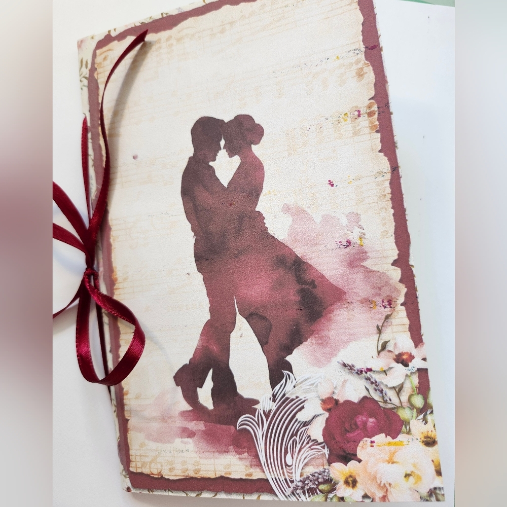 Junk Journal Booklet "SO THIS IS LOVE " Floral, Love & Romance, Music, Dancing